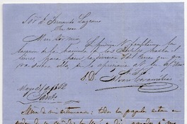 [Carta] 1862 Mayo 31, Santiago [a] Fernando Lazcano