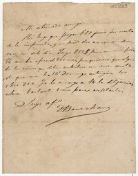 [Carta] [1858 Santiago?] [a Don Alvaro Covarrubias]