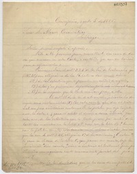 [Carta] 1886 agosto 5, Concepción [a] Don Alvaro Covarrubias