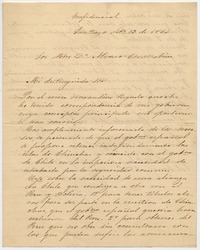 [Carta] 1864 Se[tiem]bre 13, Santiago [a] Álvaro Covarrubias