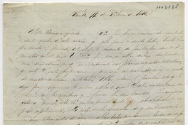 [Carta] 1848 Febrero 12, Santiago [a] Benigna Ortúzar
