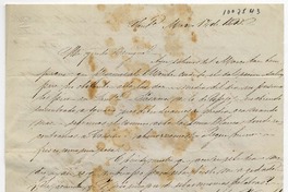 [Carta] 1848 Marzo 17, Santiago [a] Benigna Ortúzar