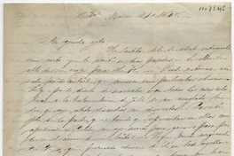 [Carta] 1848 Marzo 21, Santiago [a] Benigna Ortúzar