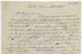 [Carta] 1848 Marzo 24, Santiago [a] Benigna Ortúzar