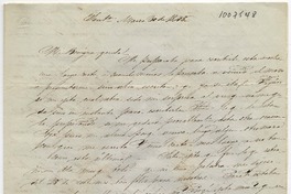 [Carta] 1848 Marzo 30, Santiago [a] Benigna Ortúzar