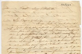 [Carta] 1848 Mayo 21, Santiago [a] Benigna Ortúzar