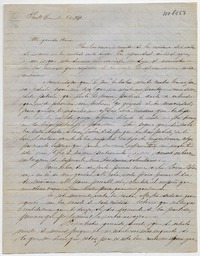 [Carta] 1849 Diciembre 8, Santiago [a] Doña Benigna Ortúzar de Covarrubias