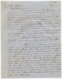 Carta de Don Alvaro Covarrubias a Doña Benigna Ortúzar : 19 de julio <1852>