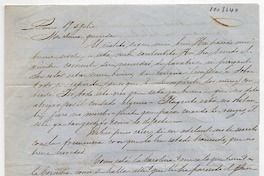 Carta de Don Alvaro Covarrubias a Doña Benigna Ortúzar : 19 de julio <1852>