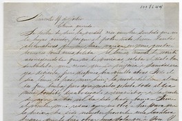 [Carta] [1852] Julio 14, Santiago, de [a] Benigna Ortúzar de Covarrubias