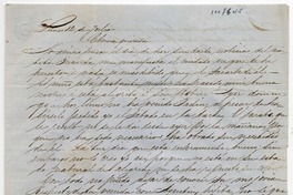 [Carta] [1852] Julio 12, Santiago, [a] Benigna Ortúzar de Covarrubias.