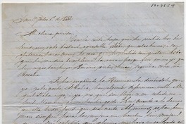 [Carta] 1852 Julio 1, Sant[iag]o Sra. Da. Benigna Ortúzar de Covarrúbias