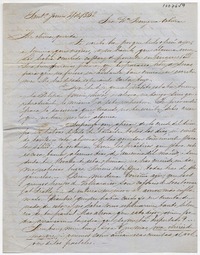 [Carta] 1852 Junio 21, Sant[iag]o Sra. Da. Benigna Ortúzar de Covarrúbias