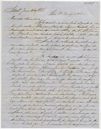 [Carta] 1852 Junio 16, Sant[iag]o Sra. Da. Benigna Ortúzar