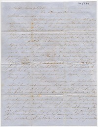 [Carta] 1850 Enero 4, Valp[araís]o Sra. Da. Benigna Ortúzar de Covarrúbias