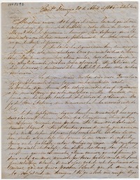 [Carta] 1854 Abril Domingo 30, Sant[iag]o Sra. Da. Benigna Ortuzar de Covarrúbias