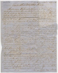 [Carta] 1854 Abril Miércoles 20 Sor D. Matias Ovalle