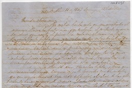 [Carta] 1854 Abril Domingo 16 12 12 del día, Sant[iag]o Sra. Da. Benigna Ortuzar de Covarrúbias