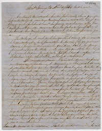 [Carta] 1854 Abril 9 Domingo, Sant[iag]o Sra. Da. Benigna Ortuzar de Covarrúbias