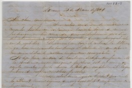[Carta] 1854 Marzo 26 Domingo, [Santiago] Sra. Da. Benigna Ortuzar de Covarrúbias