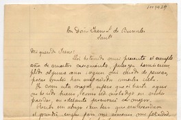 [Carta] 1896 Octubre 14, Sant[iag]o Mi Doña Irene L. de Bernales