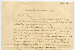 [Carta] 1904 Abril 14, Buenos Aires Querida Irene