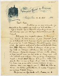 [Carta] 1904 Abril 10, Buenos Aires Querida Irene