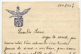 [Carta] [1904?] Marzo 28, [Buenos Aires] Querida Irene