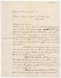 [Carta] 1913 marzo 30, Guaico [a] Señora Irene Lazcano de Bernales