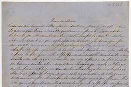 [Carta] 1862 Febrero 25, Santiago [a] Alvaro Covarrubias