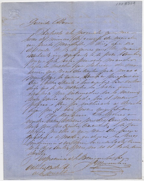 [Carta] 1861 Octubre 13 [a] Alvaro Covarrubias