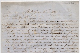 [Carta] 1852 Julio 5, Santiago [a] Benigna Ortúzar de Covarrubias