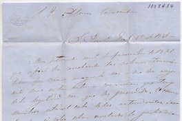 Carta de Don José Fructuoso Cousiño a Don Alvaro Covarrubias : 1 de <?> 1848