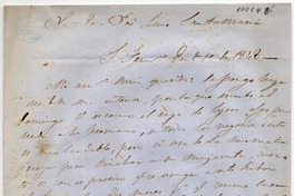 [Carta] 1848 Diciembre 1, S. Fernando [a] José Luis Cousiño