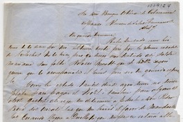 [Carta] 1854 Abril 7, Valparaiso, [a] Benigna O. de Covarrubias :