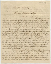 [Carta] [1854?] Abril 15, San José [para] Sra. Doña Benigna O. de Covarrubias