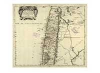 Le Chili : divisé en ses Treize Iurisdictions Tiré du R.P. Alfo de Oualle de la C.d.I. et de diverses Relations les plus Recentes