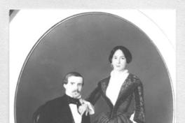 Diego Barros Arana junto a su esposa, Rosalía Izquierdo Urmeneta