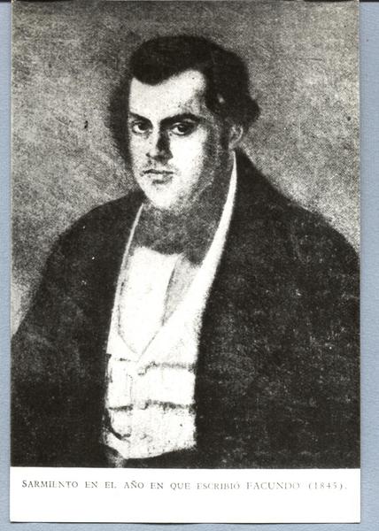 Sarmiento en el año en que escribió "Facundo" (1845)
