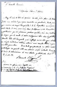 [Carta manuscrita de Bernardo O'Higgins]