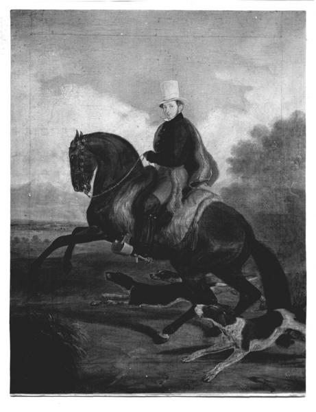 ["Jorge Huneeus a caballo", retratado sobre un caballo]