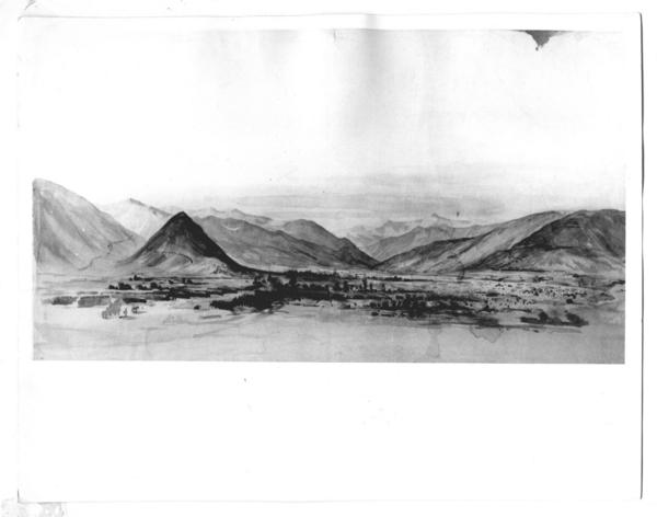 [Panorámica de la Batalla de Yungay, asalto del Cerro de Pan de Azúcar del 20 enero de 1839]