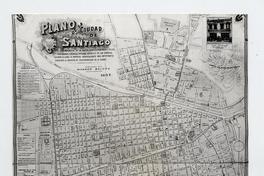Plano de la ciudad de Santiago, con indicación de la nueva numeración de sus calles ..., 1897