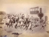 [Nicolás de Piérola y sus montoneros ingresando a Lima la mañana del 17 de marzo de 1895, pintura de Juan Lepiani]