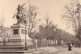 [Bernardo O'Higgins, estatua en la Alameda]