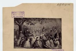 [Parlamento celebrado en Hípinco entre el Coronel Saavedra y todas las tribus costinas y abajinas, representadas por sus principales caciques (24 de diciembre de 1869)]