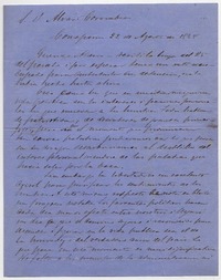 [Carta] 1868 Agosto 22, Concepción, [a] Álvaro Covarrubias :