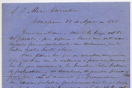 [Carta] 1868 Agosto 22, Concepción, [a] Álvaro Covarrubias :