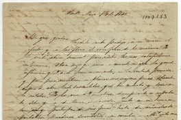[Carta] 1848 Mayo 13, Santiago [a] Benigna Ortúzar