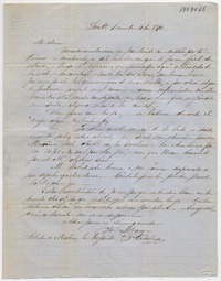 [Carta] 1849 Diciembre 6, Santiago [a] Doña Benigna Ortúzar de Covarrubias